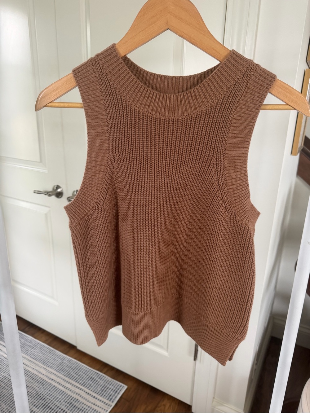 525 America Ribbed Knit Tank in Camel Brown